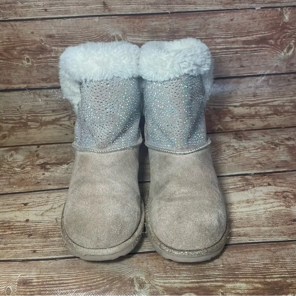 Seychelles girl sparkly winter boots rhinestone size 13